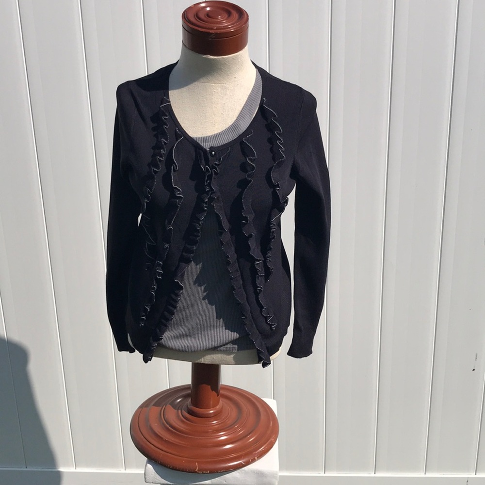 Small Petite black sweater from Loft